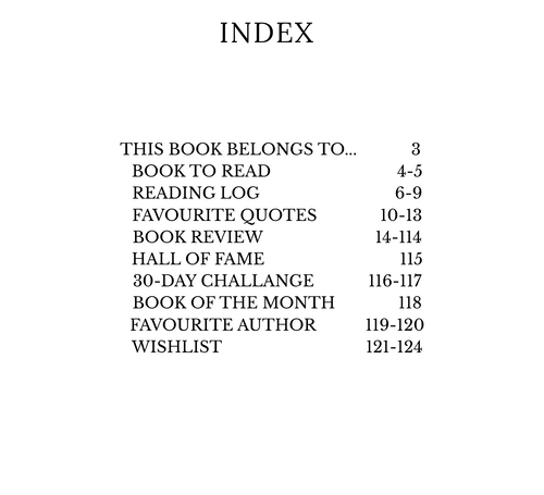 Turquoise Reading Journal